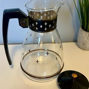Vintage Silex MCM Atomic Starburst Coffee Carafe Glass Pot